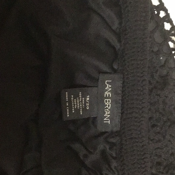LANE BRYANT CROCHETED BLK MIDI 18/20 - Picture 7 of 7